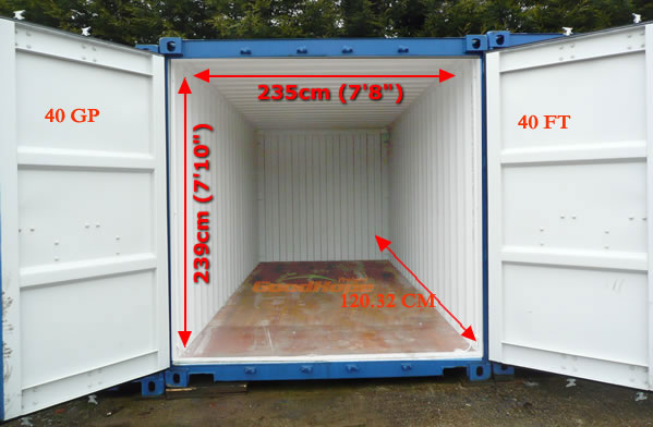 40 Ft Container In Mm